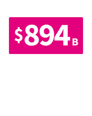 Federal and state governments spent $894B on Medicaid in FY 2023.